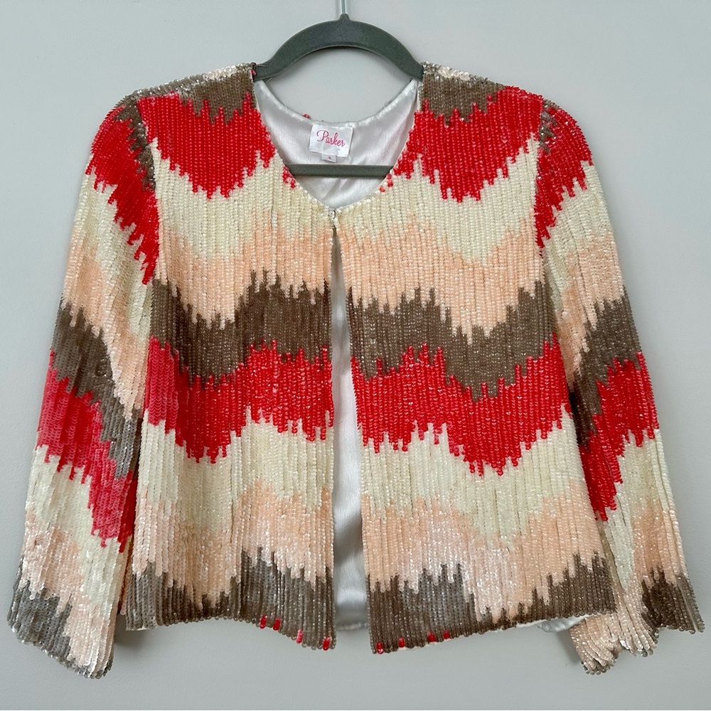 Parker sequined jacket size Small
